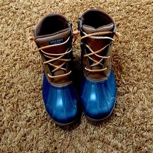 Sperry brown duck boots, like new size 7
